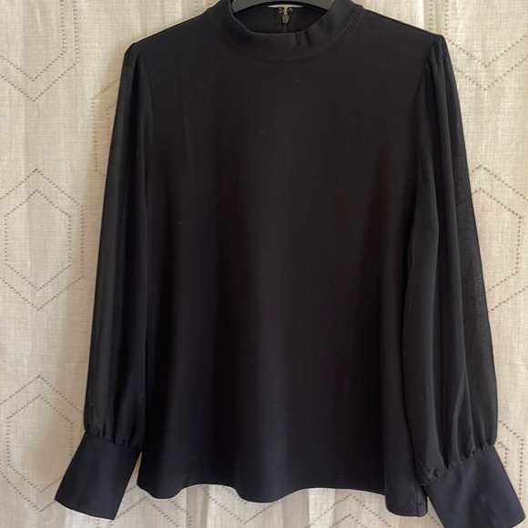 Ann Taylor mock neck blouse - Picture 1 of 8